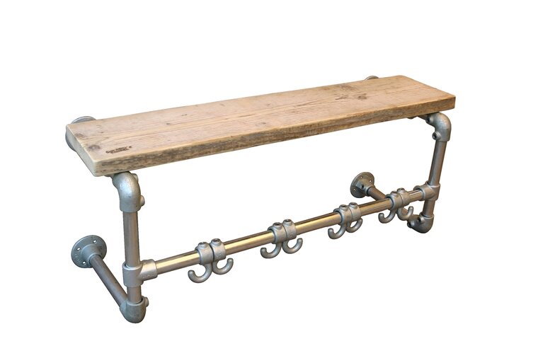 gemaakt steigerbuis en oude steigerplankn - Industriële meubels, Remake PUUR & LEF